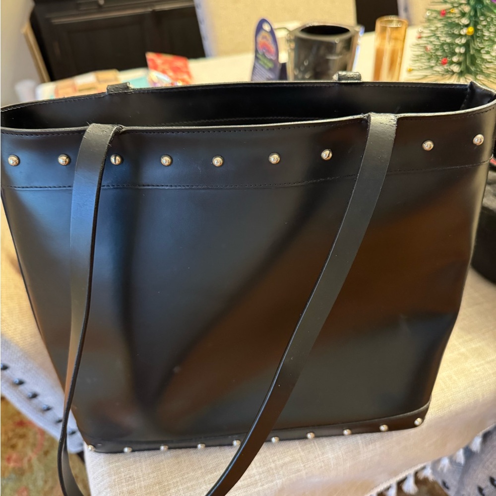 Lamarthe Paris Black Leather Tote